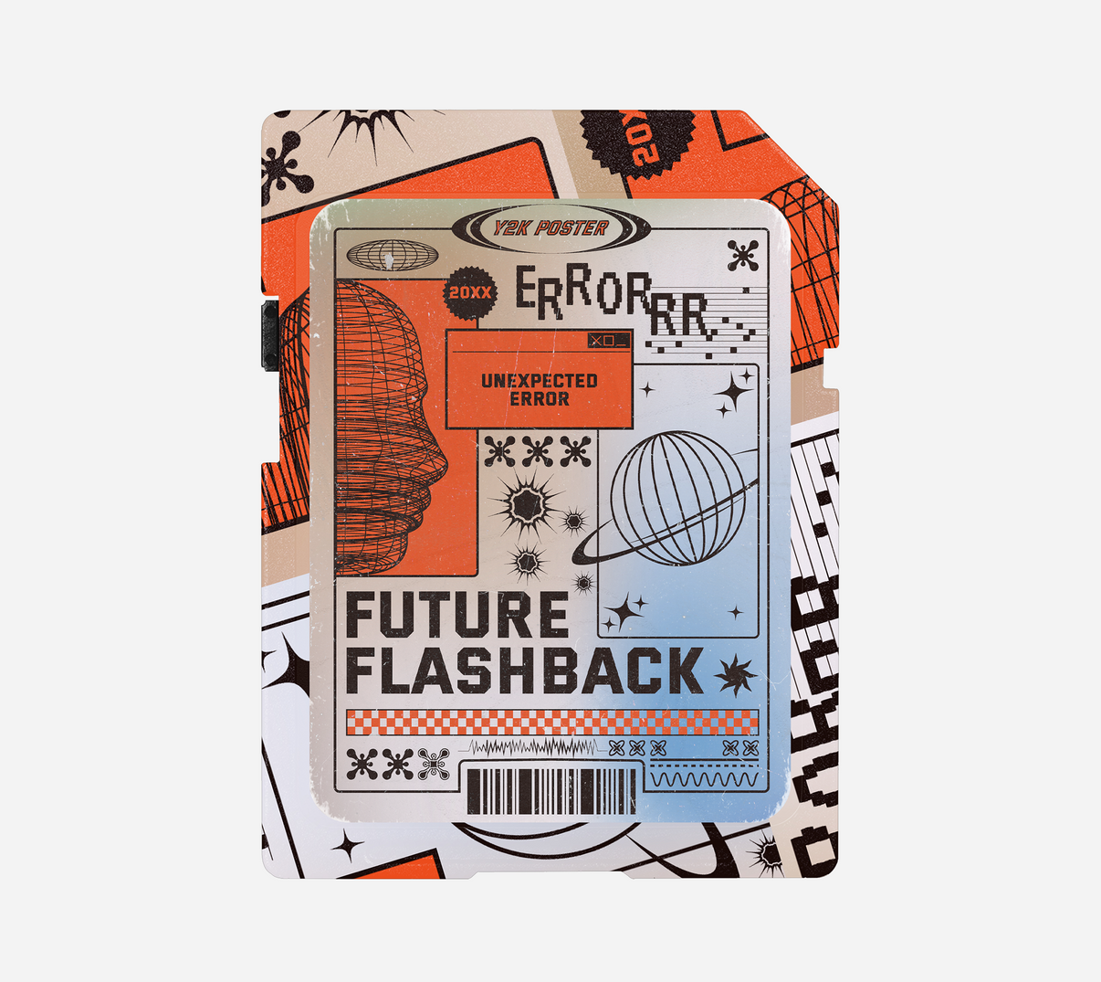 A dynamic trap beat cover art titled 'FLASHBACK,' symbolizing the energy and nostalgia of the genre.